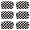 PAZIMIIK Checkered Makeup Bag for Purse Portable Zipper Make Up