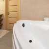CalcMetal Tip-Toe Bathtub Drain Stopper with ABS Plastic Bushing, Fits