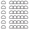 Trimming Shop Non Welded Metal D Ring Fasteners Durable Buckles