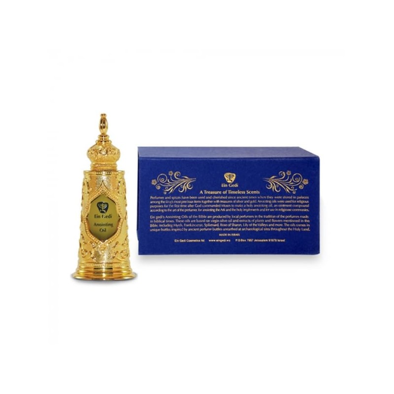 Gold Torah Scroll ‘Light of Jerusalem’ Anointing Oil from Israel