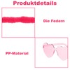 RQcMid Boa di piume colorate, set da 12 pezzi, rosa