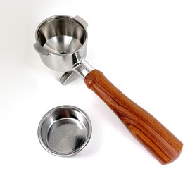 NEOUZA Espresso Portafilter 51mm Compatible with DeLonghi Stilosa ECP31.21 ECP33.21 ECP35.31 Coffee Machine Non-pressurized Basket, Double Spouts (2 Ears)