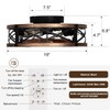 SabvioZh Farmhouse Caged Ceiling Fan with Light Flush Mount, Small