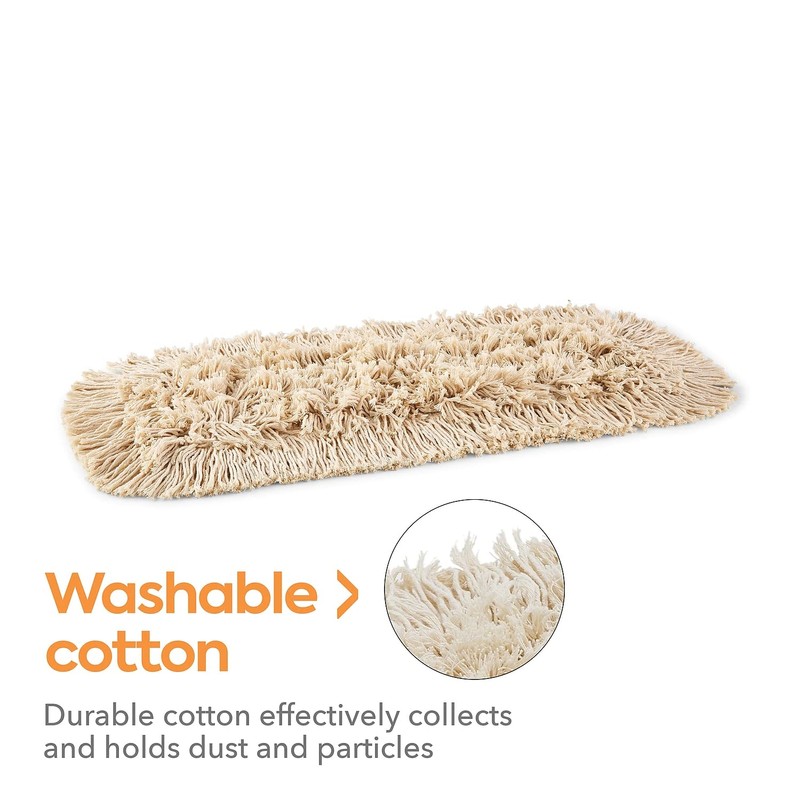 Coastwide Professional CW56752 Cut-End Dust Mop Head, Cotton, 18 x