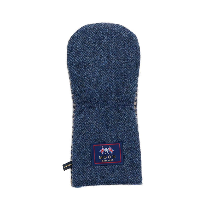 丸眞 ゴルフ ヘッドカバー イギリス MOON コバルトヘリンボーン 初心者 0415007400