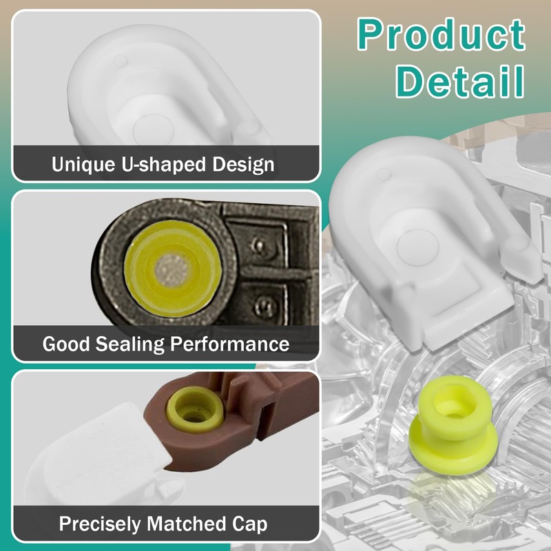 2 Pcs KV6Z-7K340-A DG9Z-7S004-A Transmission Shifter Cable Bushing with Cap