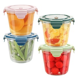 GREATLINK Glass Food Storage Containers with Lids - Glass Meal Prep Containers Reusable, Airtight Food Storage Containers Kitchen Pantry with Lids for Lunch, Bpa Free & Leak Proof