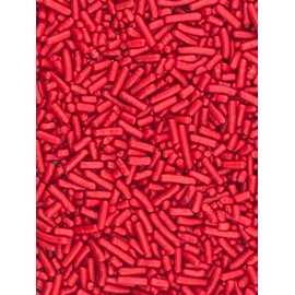 Red Sprinkles for Baking Cakes, Cupcakes, Cookie Decorations, Ice Cream and Donut Toppings Edible Decorating Baking Supplies - 4 oz package (Red)
