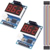 DKARDU 2 pcs HC-SR04P/SR04 Ultrasonic Sensor ranging Display Module 5V
