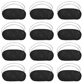 YUXIANLB 12Pcs Sleep Masks Blindfolds Lightweight Eye Mask for Sleeping Blackout Eye Cover for Adult Play Party Breathable Night Mask Eye Shade for Men Women Kids Travel Drowsy Sleep Mask