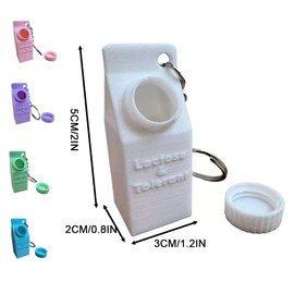 AIXXCUVQ Practical Pill Container Keychain For Easy Medication Access Anytime ABS Keychain Clothing Bag Accessories Or Wallet