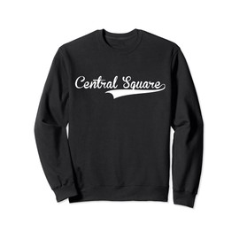 CENTRAL SQUARE Baseball Vintage Retro Font Sweatshirt