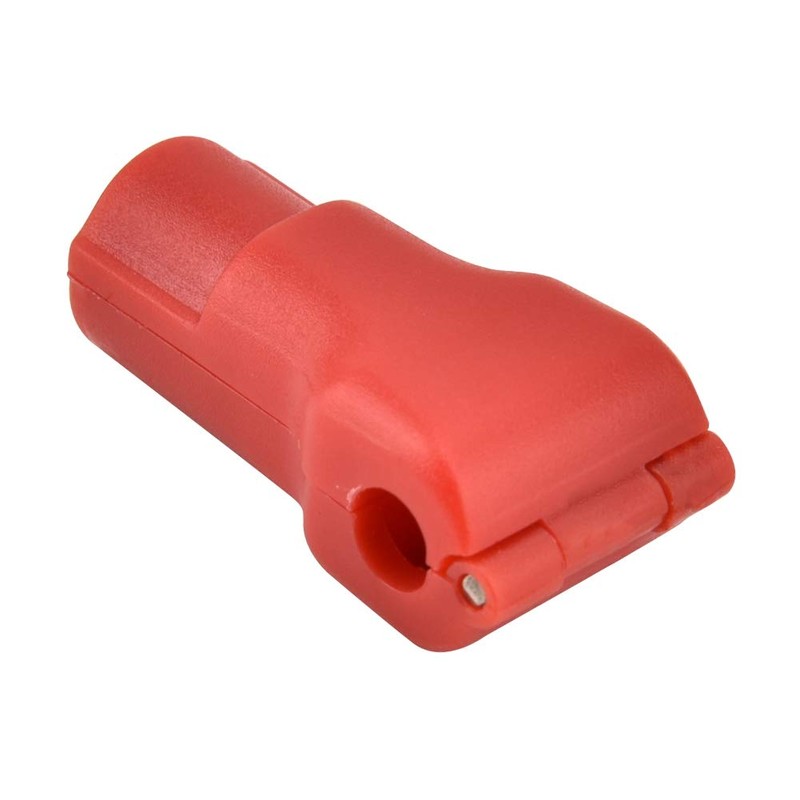 100pcs Peg Hook Locks Stop Lock, Plastic Red Security Lock,