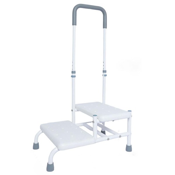 Heavy Duty 2 Step Stool with Adjustable Handrail - 5