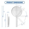 4000V Electric Fly Swatter, 2-in-1 Foldable Bug Zapper Racket with