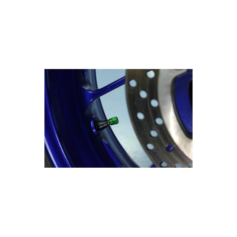 ポッシュフェイス(POSH FAITH) バイク用品 フルビレット エアーバルブキャップ ショートデザイン 2個入り ライムグリーン 001800-28