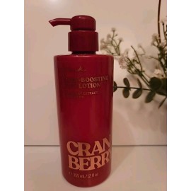 Victoria's Secret Pink CRANBERRY Glow Boosting Body Lotion w/coconut Oil,Cranberry Extract  12 oz