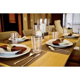 MARCUS HOME - Vasos irrompibles de pezón océano, juego de 6, Transparente, 16.6OZ