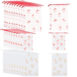 antolo Shoe Bag with Drawstring PE Shoe Bag, Waterproof Drawstring Bag, Multifunctional Storage Bag, Suitcase Organiser, Packing Bag Set, Pack Sack with Drawstring, White, 3 sizes shoe bag storage bag