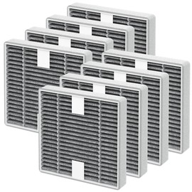 8 Packs FRF105 Replacement Filter T Compatible with Febreze OdorGrab FHT150W Air Cleaner Purifier, Mixed Activated Carbon Filter