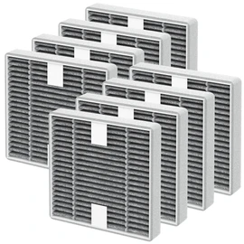 8 Packs FRF105 Replacement Filter T Compatible with Febreze OdorGrab FHT150W Air Cleaner Purifier, Mixed Activated Carbon Filter