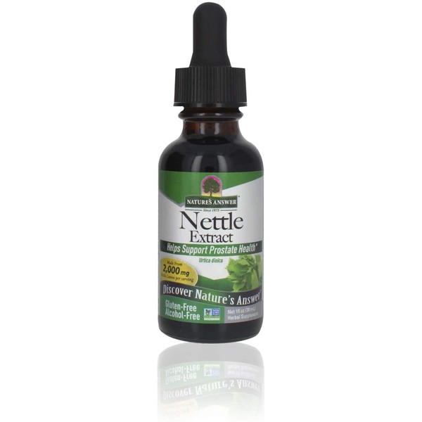 Nature's Answer Nettle Leaf Extract (2 Pack) | Concentrated Dark Green Nettle Leaf Herbal Supplement | Non-GMO, Kosher, Gluten-Free, & Alcohol-Free 1oz