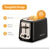 Toastmaster 2-Slice Cool Touch Toaster, black with stainless accent