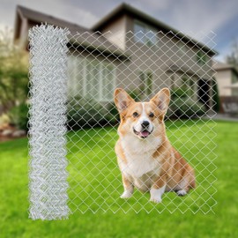 Farm Fence, 5 x 57ft Galvanized Wire Fencing, Galvanized Welded Fence for Deer, Cattle, Goat, Hog, Animals and Field Protection