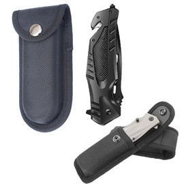 RXKFIGX 2 Piece Nylon Bag Pouch Case Pocket Holder Waist Pack Carry Plier Flashlight Tools Sheath belt loop Outdoor Camp Accessories Oxford Cloth Sheath Sheath Tool Holsters