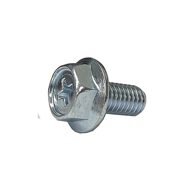 (25) M6-1.0 x 10mm Phillips Hex Head Flange Bolt