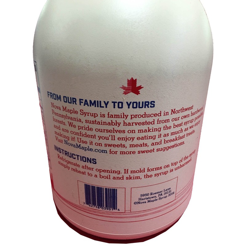 Nova Maple Syrup - Pure Grade-A Maple Syrup (Gallon)