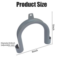 Oxygen Hose Hanger Holder, Adjustable Tube Clamp to Bed,Oxygen Hose Supplies Avoids Hose Tangle, Oxygen Tube Strap Holder (Color 2)