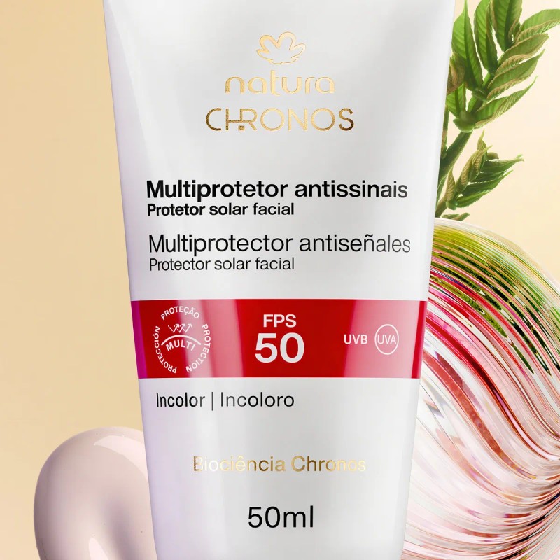 Natura Protector Facial Multiprotección Antiseñales Fps Chronos 50ml