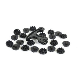 KNK 24pcs Universal Cricket Rubber Spikes – Compatible with All Leading Brands – Durable & Anti-Slip for Maximum Grip