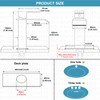 Midanya Waterfall Bathroom Faucets, Single Handle 1 Hole Bathroom Sink