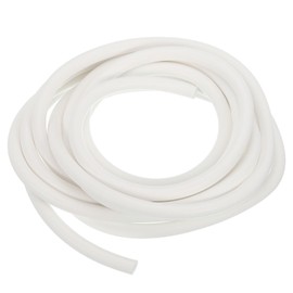 uxcell Silicone Foam Seal Strip, 8.5mm(0.33") Dia 3.5 Meters(11.48 Ft) Long Sponge Rubber Weather Seal Strip Round Rubber Cord Solid for DIY Warehouse, Pads, Foam Tubing, Crafts - White