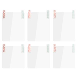 JIYIN Electrostatic Film for Dash Cam, 6 PCS 2 Sizes Clear Sticker Shield for Windshields with 2 PCS Double-Sided Adhesive Pad Reusable Weatherproof Static Cling Films for Mounting DashCam