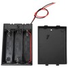 LUORNG 4 soportes de batería de 4,5 V con interruptor,