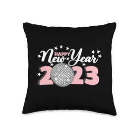 New Years Eve 2023 Ball Drop Happy New Year 2023 Throw Pillow