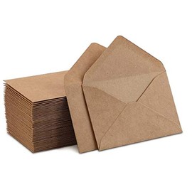 Kraft Mini Envelopes Brown Kraft Envelopes for Gift Cards and Business Cards (4"x2.75" 100 Pack)…