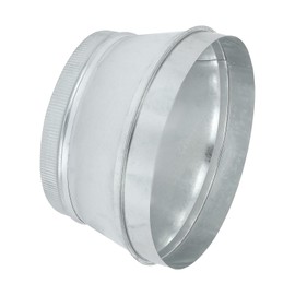 PATIKIL 14 Inch to 12 Inch Duct Reducer, Galvanized Steel Round Air Duct Reducer Crimped Pipe Increaser Adapter Connector Fitting Coupling for HVAC, Ventilation Systems