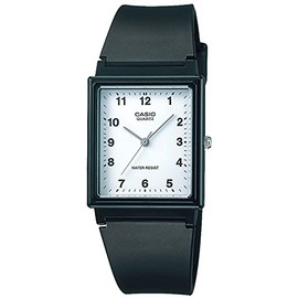 Casio MQ-24 Resin Wristwatch, Casio Collection, black/white (square), 1 piece, Newest model