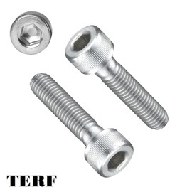 TERF® M10 X 35mm Hex Socket Cap Head Machine Screws High Tensile Grade 12.9 Machine Screw M10 (10mm) X 35mm Allen Key Hexagonal Socket Cap Bolts - Pack of 4