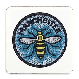 60 Second Makeover Limited Manchester Bee Coaster, Cork Back