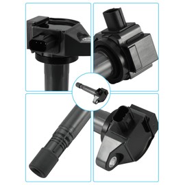 TAUTOY Set of 6 UF713 Ignition Coil Pack & Iridium Spark Plug (3.5L V6 Only) 2013-2019 For Honda Accord Crosstour Odyssey Pilot,For Acura RLX TLX,Replace # 305205G0A01 36-8260 C-872 C1824