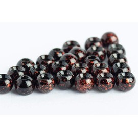 Blue Wing Olive Tungsten Beads for Fly Tying - 25 Pack (Mottled Brown, 2.8 mm (7/64"))