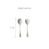 Costa Nova 2-Piece Silverware Salad Serving Set - Antigo Collection,