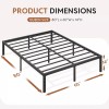 WAYES Queen Size 14 Inch Metal Platform Bed Frame Heavy