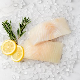 Wild Alaskan Halibut Fillets (Four 6 oz. Halibut Fillets)