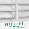 Blind Wand Replacement with Hook, 17 Inches White Fiberglass Blind
